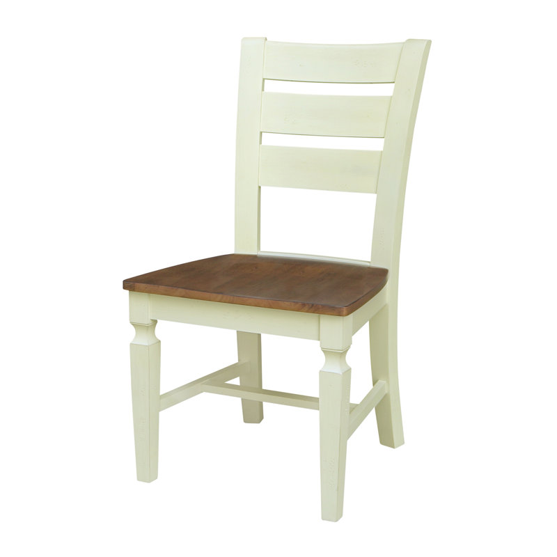 Chaise en bois massif Hensley, Hickory / coquille