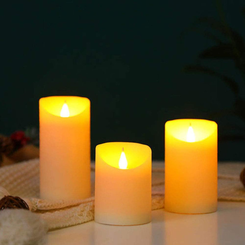 Unscented Flameless Pillar Candle
