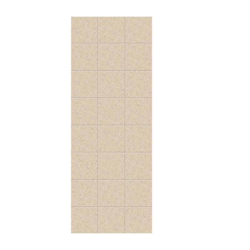 Paroi de douche à trois panneaux 96 "x 36" x 0,25 "Solid Surface, Sable des Bermudes