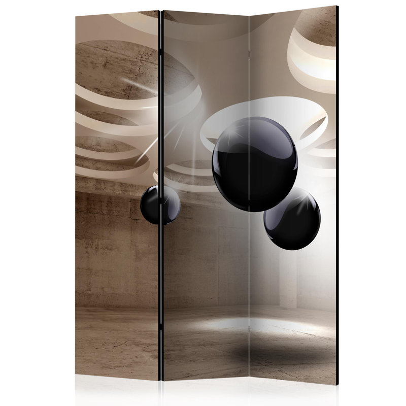 Khachadur 172cm H Folding Room Divider, 3