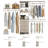 Closet Organizer - High Capacity Wardrobe Rack With 3 Drawers-55654464