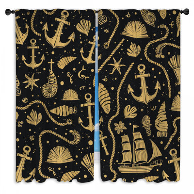 Rideaux obscurcissant Nautical Sea Motifs