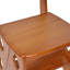 Chaise pliante en bois à 4 marches avec tabourets