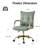 Lundgren Faux Leather Task Chair with Padded Arms-70066929