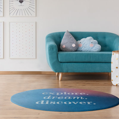Quotes Chenille Indoor Rug