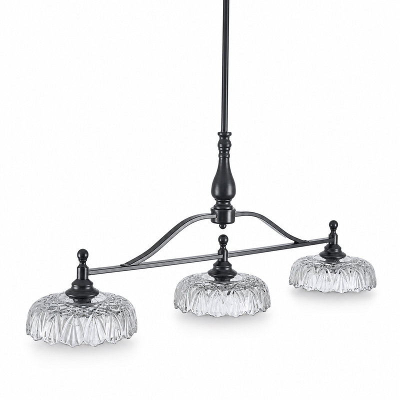 Lustre rétro noir mat, style designer, Matte Black, 3
