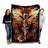 Dragonfire Fantasy Tapestry Throw - 100% Cotton, 72x54 Inches