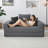 67"  Oversized Upholstered Sofa Bed, Round Chaise Lounge Chair Indoor, Modern Chenille Cloud Couch With Deep Seat, Comfy Bean Bag Chiar For Living Room Apartment-150245236