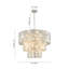 Lustre rond à 11 lumières avec cristal