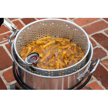 AiYchen Propane Outdoor Fish Fryer Set, 10 Quart Aluminum Seafood Boiler  Steamer Kit Crawfish Fish Fryer, 50,000 Btu Stock Pot With Crawfish Cooker  Pot Basket