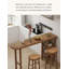 Bureau moderne en pin minimaliste avec espace de rangement pour bar-126665121