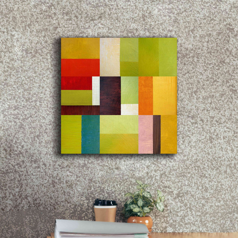 «Color Study Abstract 2» par Michelle Calkins, estampe numérique sur toile, H 18 po x l 18 po x P 0,75 po