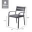 Chaise de patio empilable avec coussin Chamya-1237755487