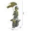 Statue de fille avec parasol