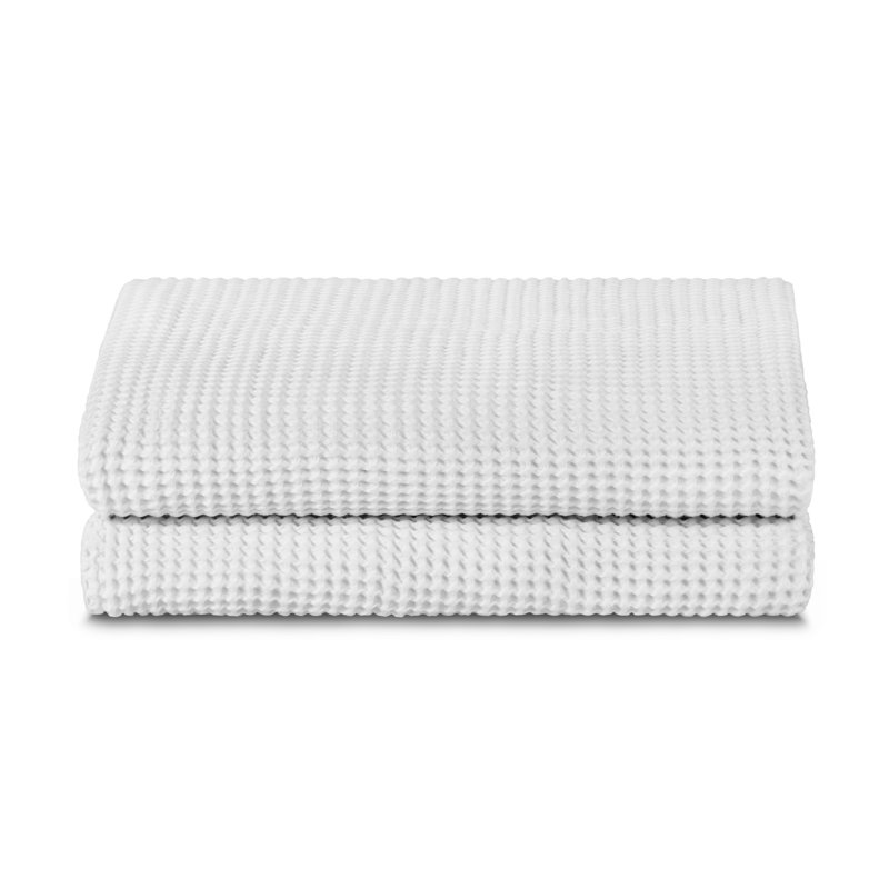 Serviette de bain 100% coton Shruthi, Blanc