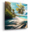  «Paradise Beach 5» par Rey Klimt, art mural en verre acrylique, 36 po x 36 po-991995593