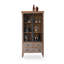 Buffet en bois massif brun-132691369