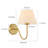 Beacon Brass Armed Wall Sconce-880708779