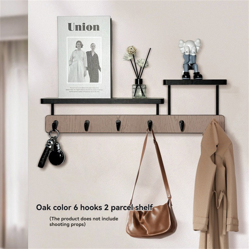 Crochet pour porte en bois massif, Brun