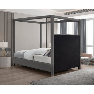 Mistaya Upholstered Canopy Bed