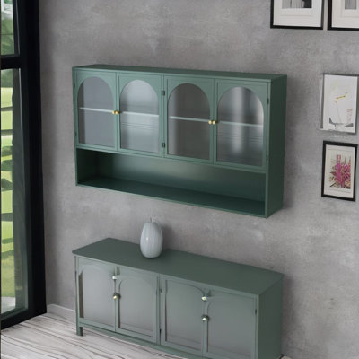 Four-door Glass Wall Cabinet