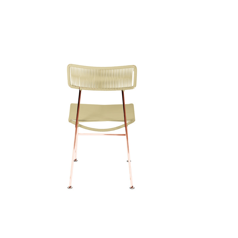 Chaise Hapi, Ivoire / cuivre