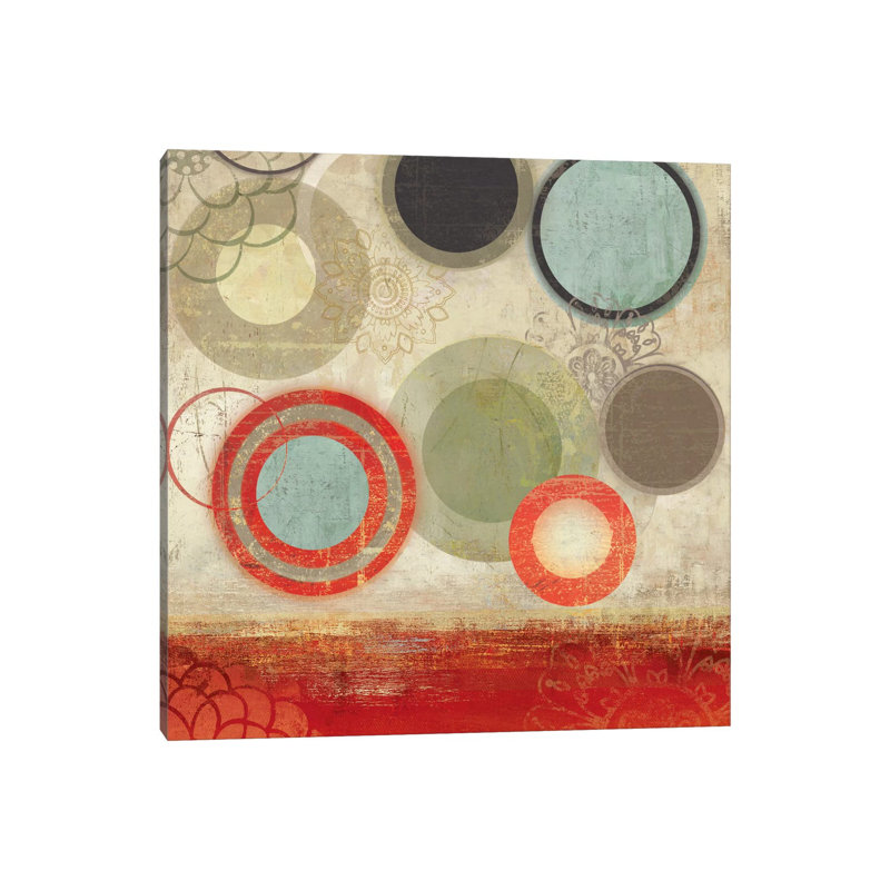 Colourful Elements II by Allison Pearce - Wrapped Canvas Painting, 30.48cm H x 30.48cm W x 1.91cm D