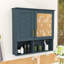 Armoire à pharmacie murale avec tablettes réglables, miroir haute définition et portes à fermeture douce-414380230