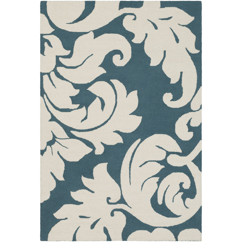 Lachance Wool Floral Indoor Rug, Rectangle 9' x 13'