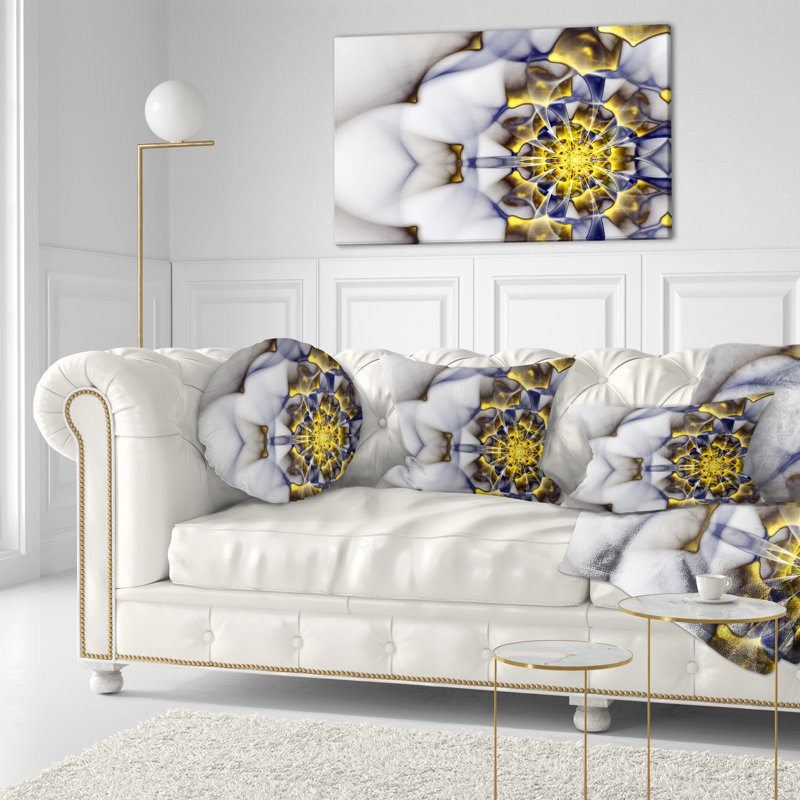 Coussin lombaire floral fractal