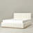 Ciaran Braesyn Platform Bed Frame Boucle Upholstered Headboard and Wooden Slats Support, No Box Spring Needed-31201444-31201443
