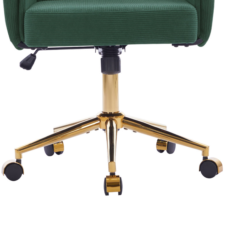 Chaise de bureau Vena, Vert, Noir