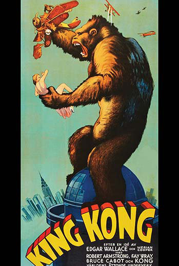 Très grand kong-impression publicitaire, H 66 po x l 44 po x P 1,5 po