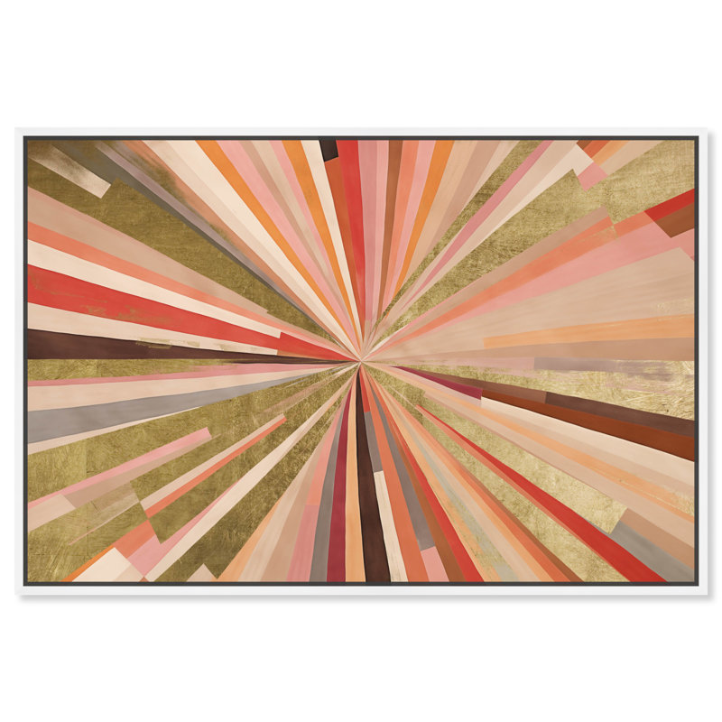 Art mural Concordia, H 17 po x l 25 po, Cadre blanc