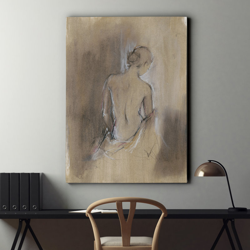 «Draped Figure II», reproduction d'art sur toile tendue, H 36 po x l 48 po x P 1,5 po
