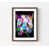 Cadre photo brun simple avec passe-partout