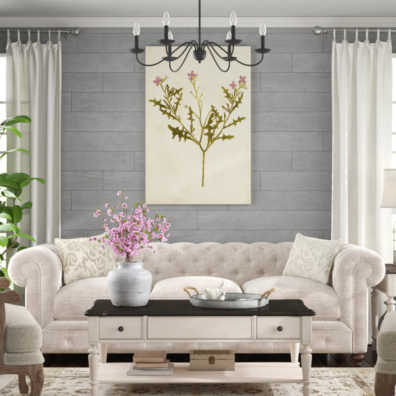 «Botanical Impression VI», peinture sur toile, H 48 po x l 32 po
