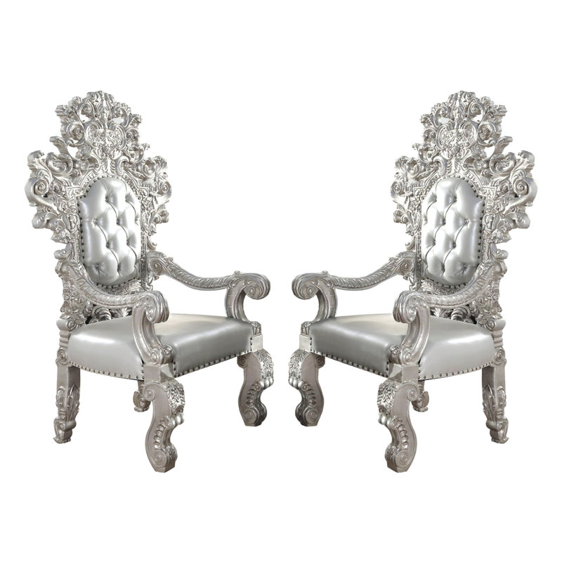 Chaise d'appoint capitonnée l 32 po
