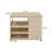 Versatile Kitchen Island Cart With Multiple Storage Options And Mobility