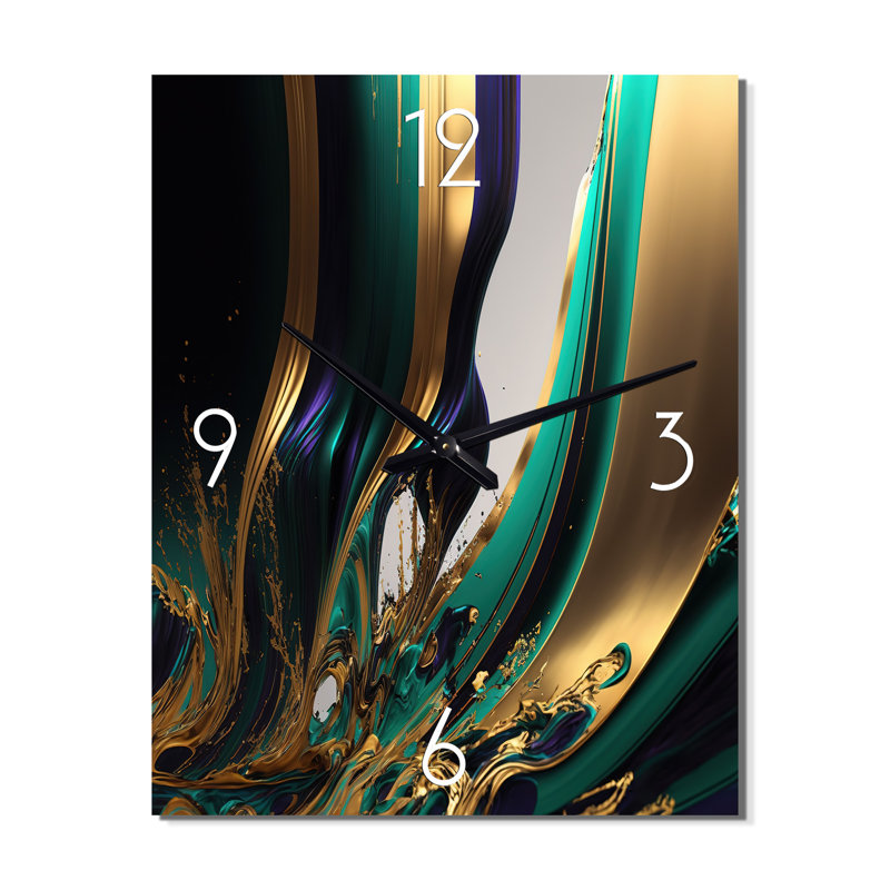 Jaqueria - Horloges murales modernes, H 32 po x l 16 po x P 1 po