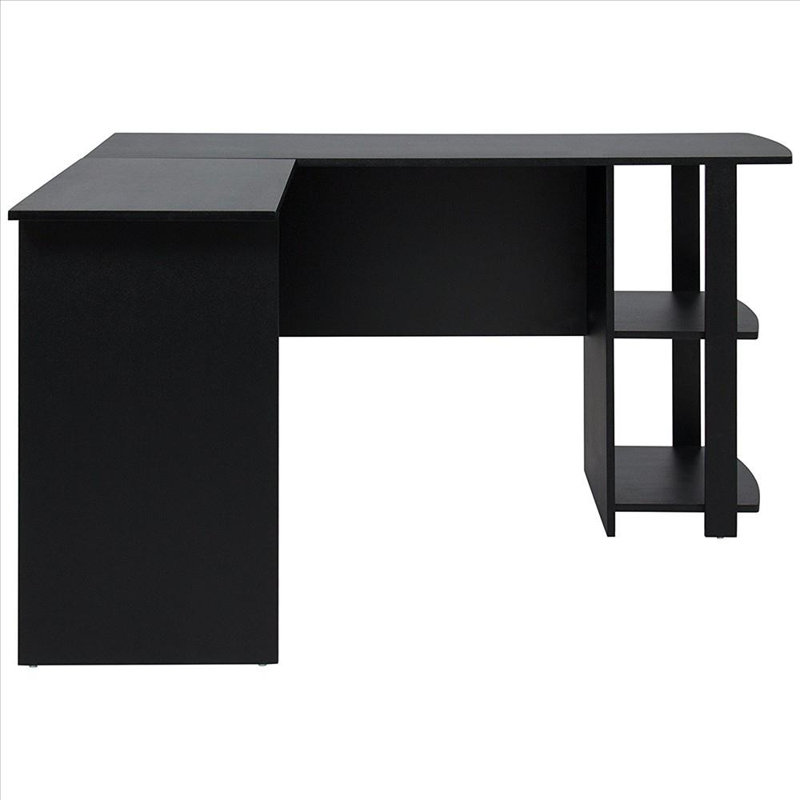 L-Shaped Computer Desk, Black