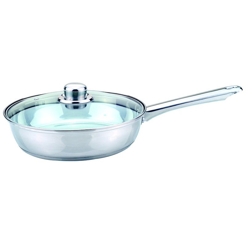 Symple Stuff Stainless Steel Saute Pan with Lid
