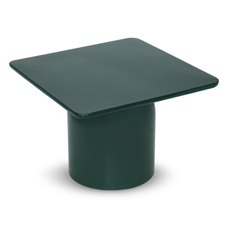 Alessia Coffee Table, Green, TALL 16.5" H x 23.75" L x 23.75" W