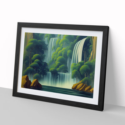 Placid Waterfall - Single Picture Frame Print