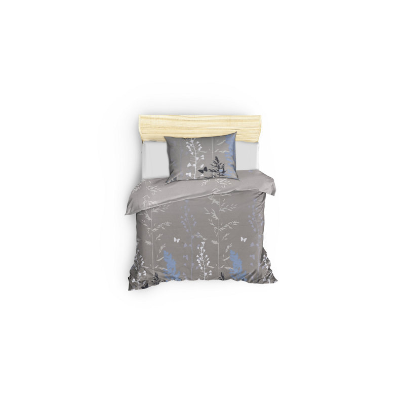 Ensemble de housse de couette Amoah, Housse de couette 55 po x 79 po + 1 taie d'oreille