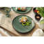 Assiette plate Villeroy & Boch Lave Vert, faïence de porcelaine de qualité supérieure, aspect fait à la main et glacis réactif, 11 po de diamètre, va au lave-vaisselle et au micro-ondes, vert