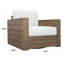 Fauteuil pivotant en eucalyptus de Santiago
