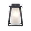 Lanterne murale d'extérieur en verre noir givré-70762526