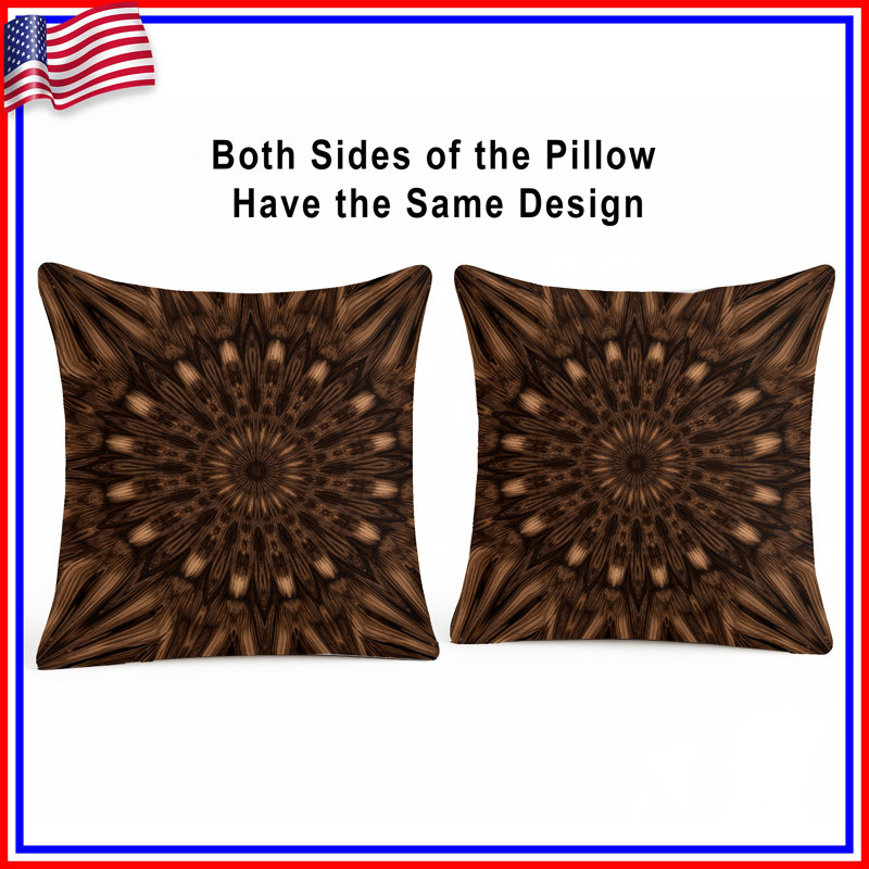 Coussins Brown, 14 X 14 pouces