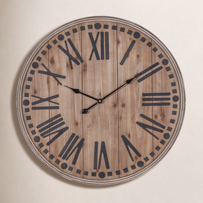 32" Wood Wall Clock